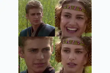 Anakin Padme 4 Panel blank meme template