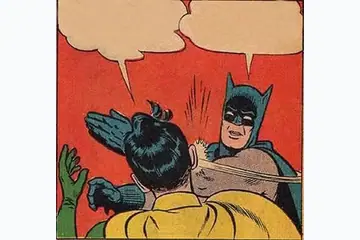 Batman Slapping Robin blank meme template