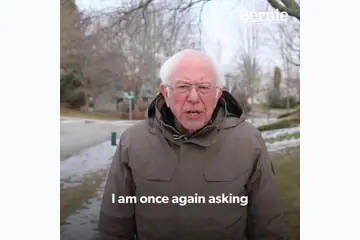 Bernie Asking blank meme template