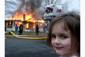 Disaster Girl blank meme template
