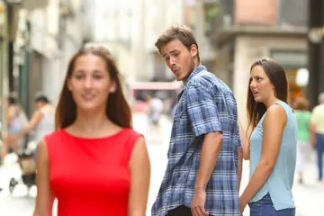 Distracted Boyfriend blank meme template