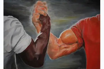 Epic Handshake blank meme template