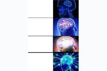 Expanding Brain blank meme template