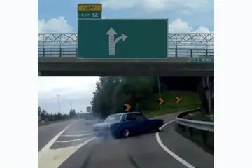 Left Exit 12 Off Ramp blank meme template