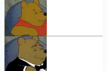 Tuxedo Winnie the Pooh blank meme template