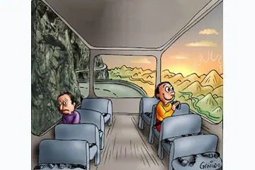 Two Guys on a Bus blank meme template